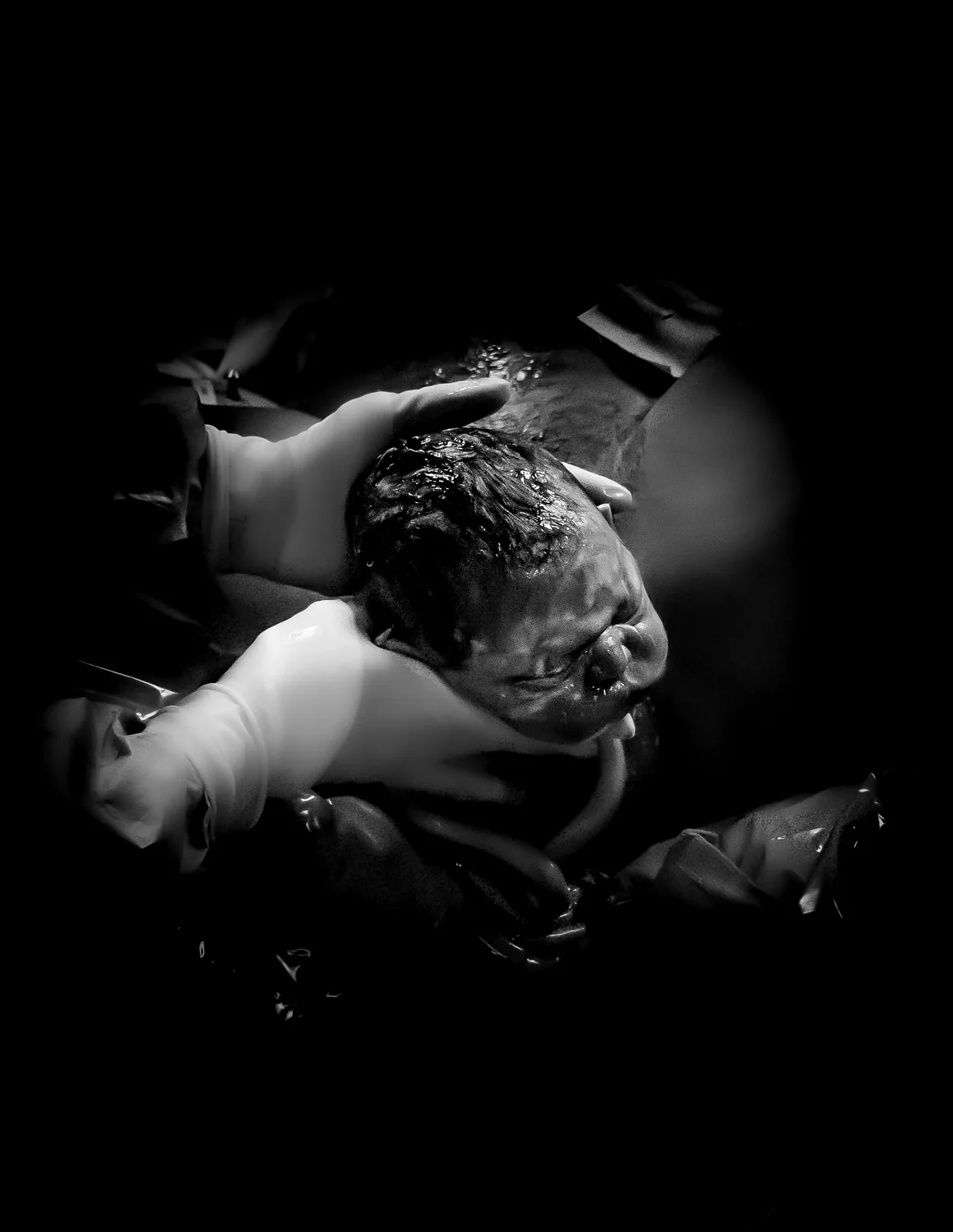 Birth detail black and white