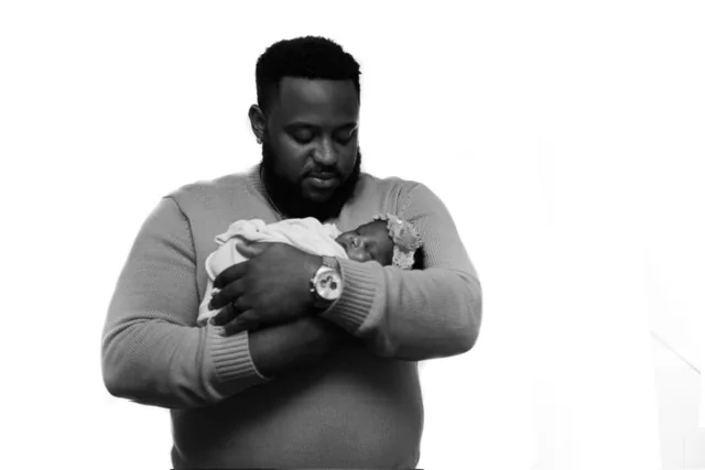 Newborn with dad